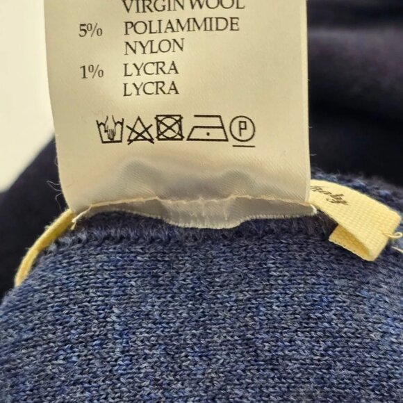 Maurizio Baldassari Brera Reversible Knit Wool Swacket Blazer Cardigan 52 M - Picture 16 of 16